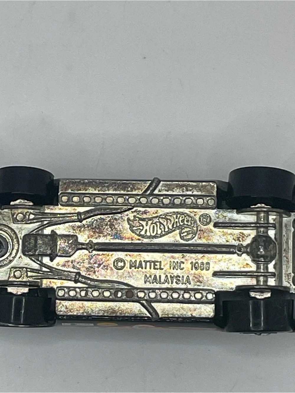 Vintage Hot Wheels 1988 Black Monte Carlo Stock Car #3 Blackwall Malaysia